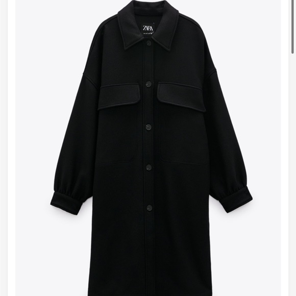 Zara Wool blend long shirts - Picture 5 of 12